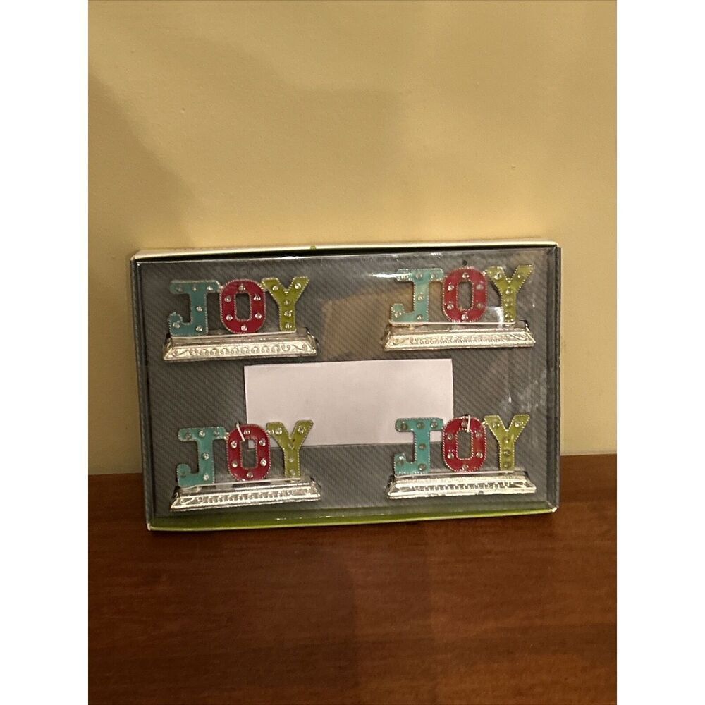 Target "JOY" Place Card Holders Christmas 2012